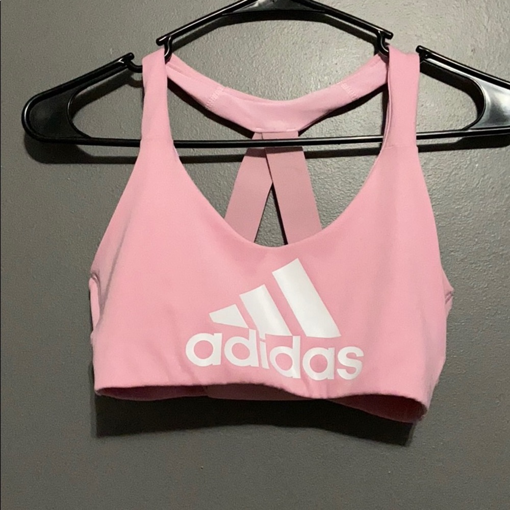Adidas pink sports bra